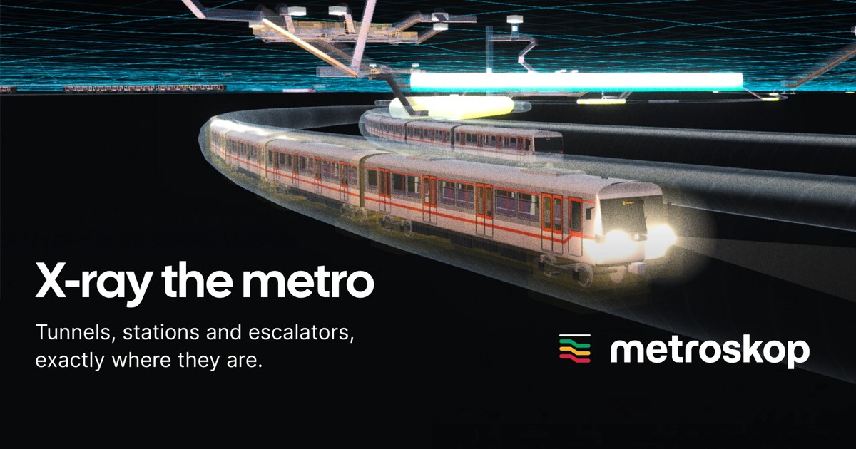 I built a 3D map of Prague's metro as a side project